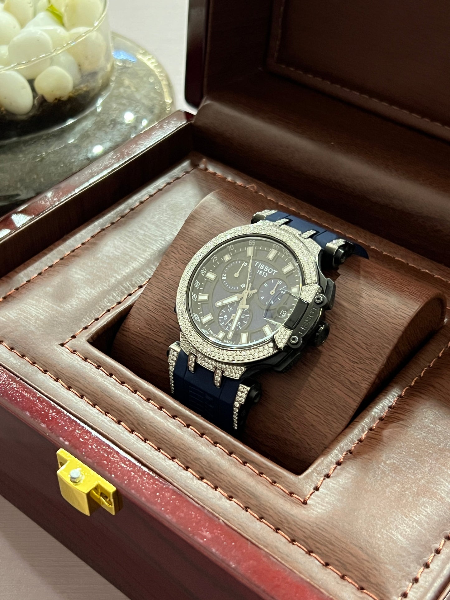 T-Race Moissanite Diamond Chronograph Black Men's Watch