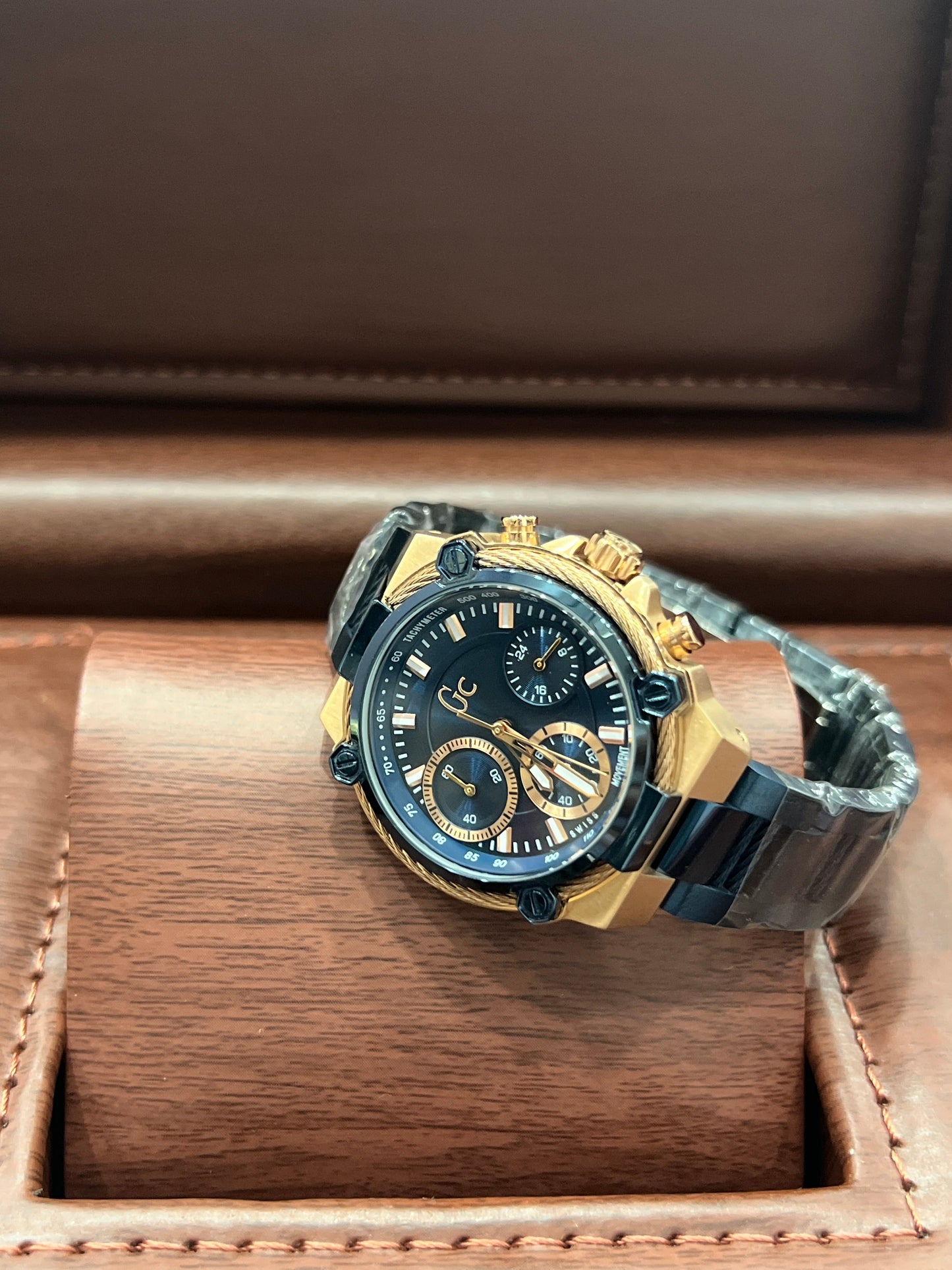 Collection Chronograph Ladies’ Blue Stainless Steel Bracelet Watch with Blue Dial