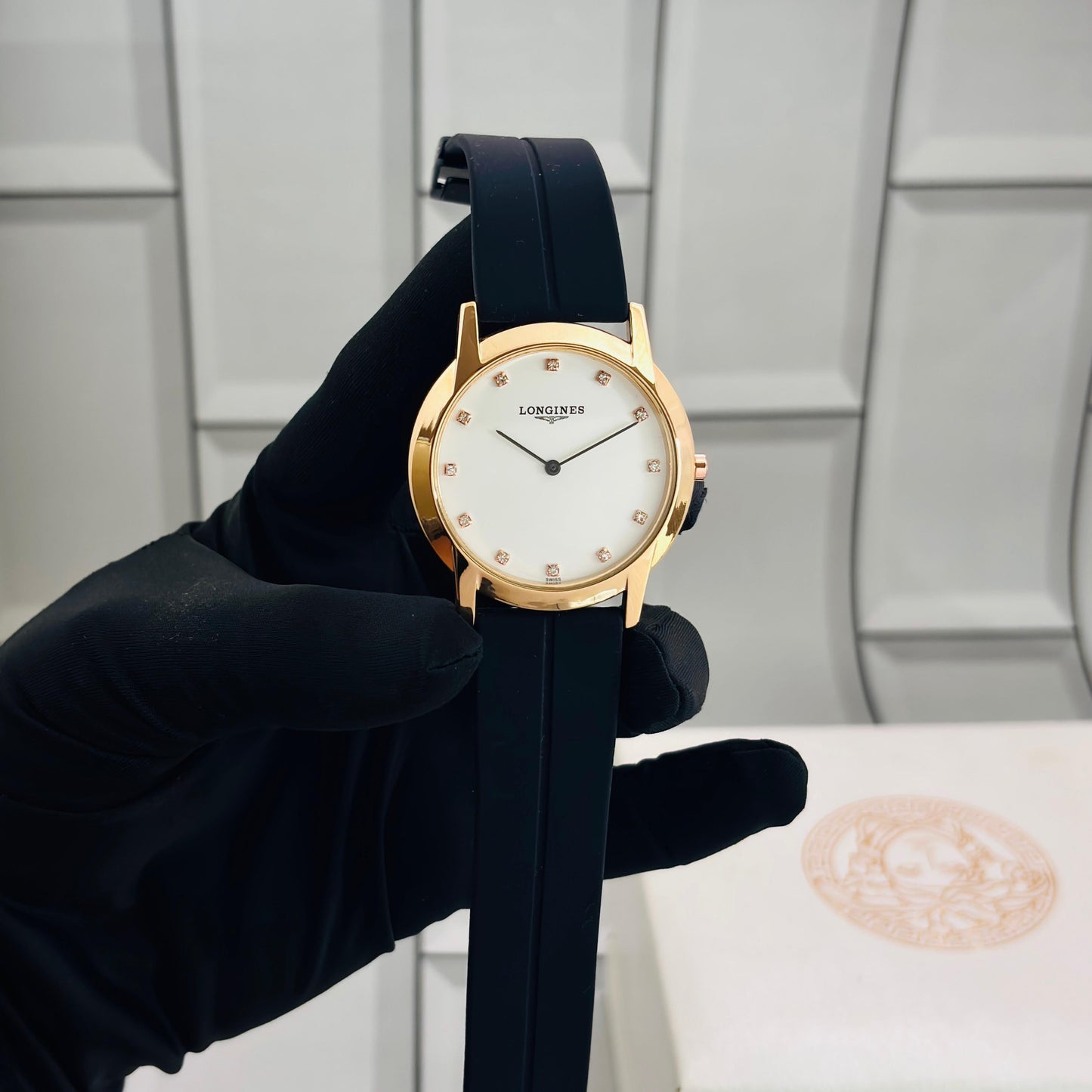 Exotic Gold color with Red Silicone for Womens